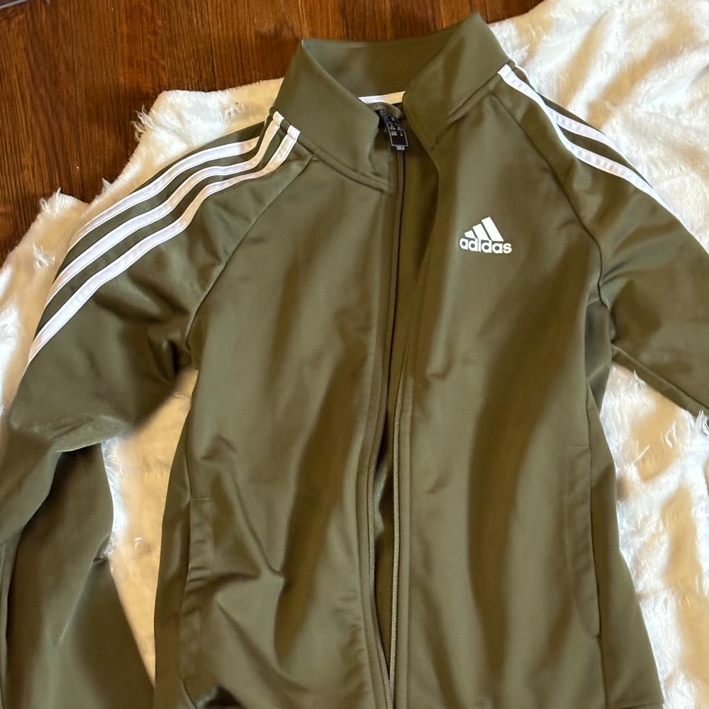 Green adidas sweater